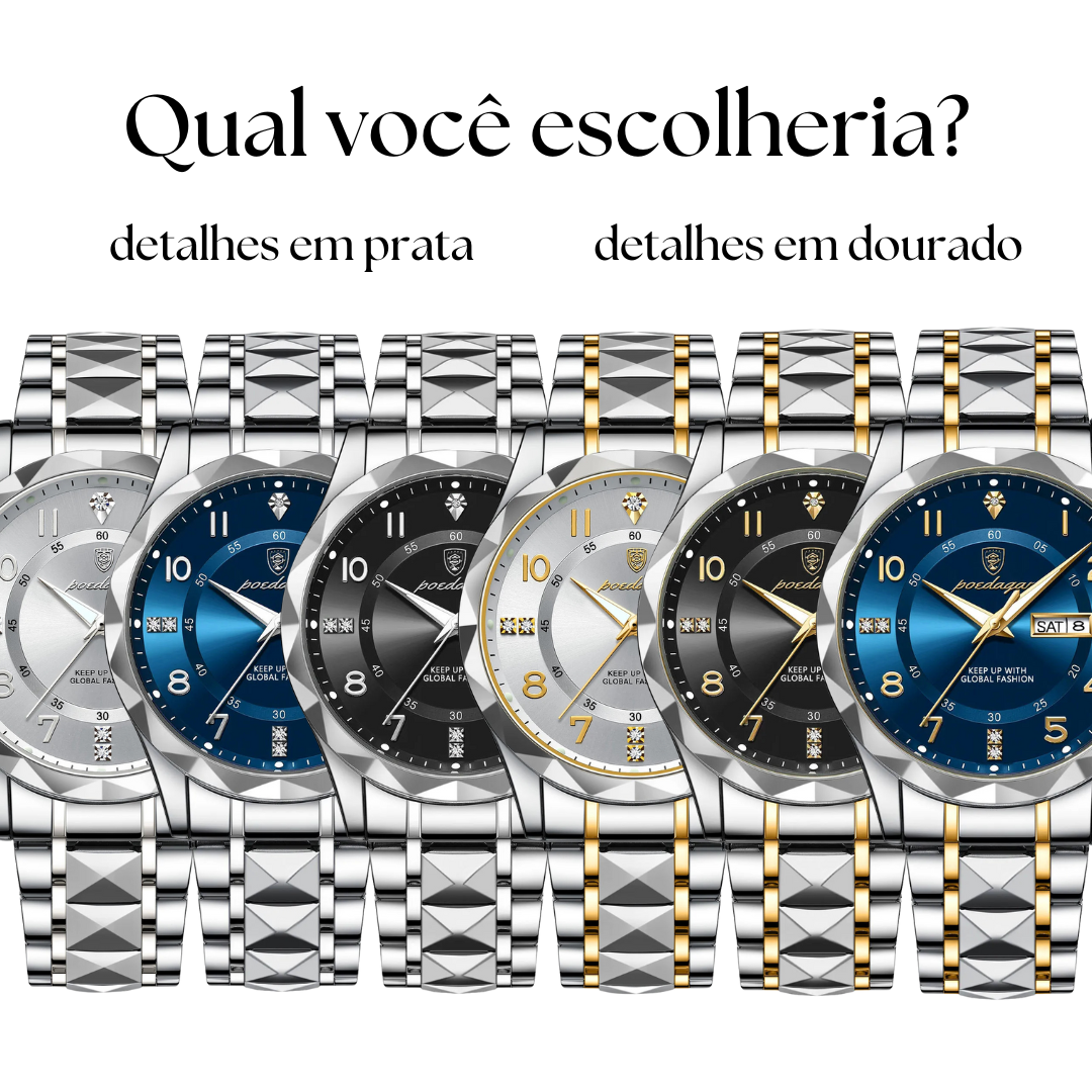 Relógio Masculino Velgari Milano Due