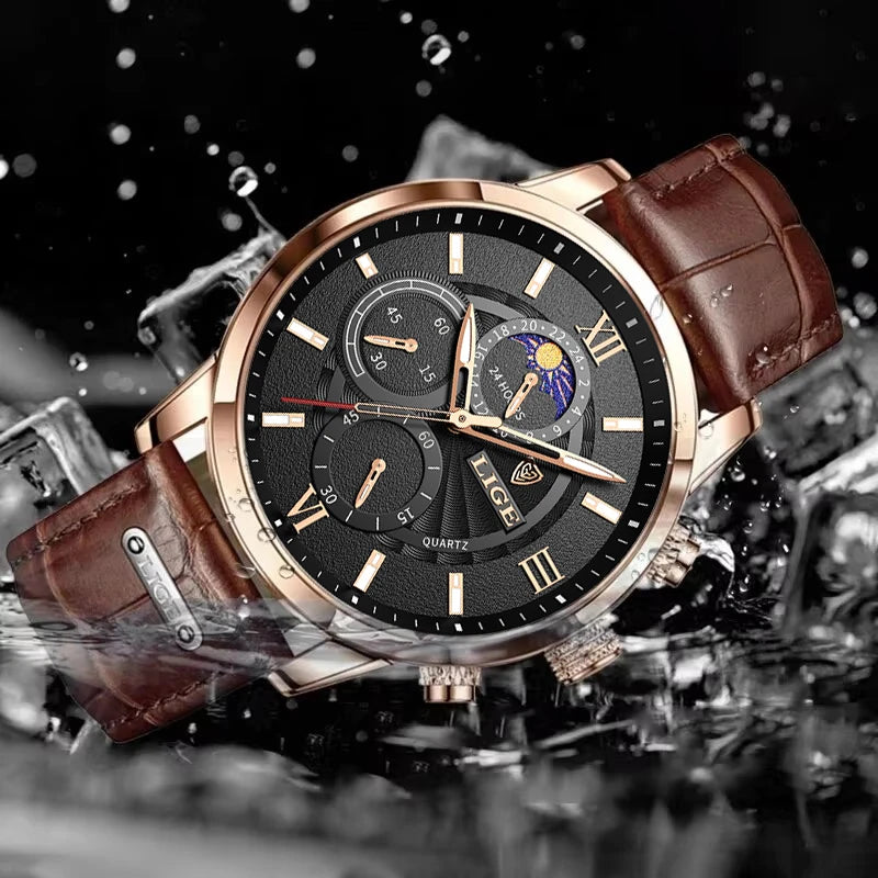 Relógio Masculino Velgari Lige Burn