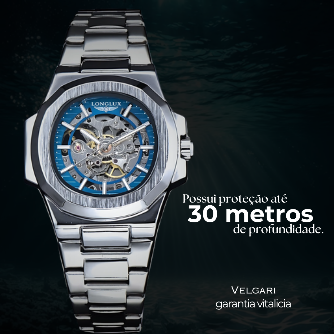 Relógio Masculino Velgari Imperion Steel